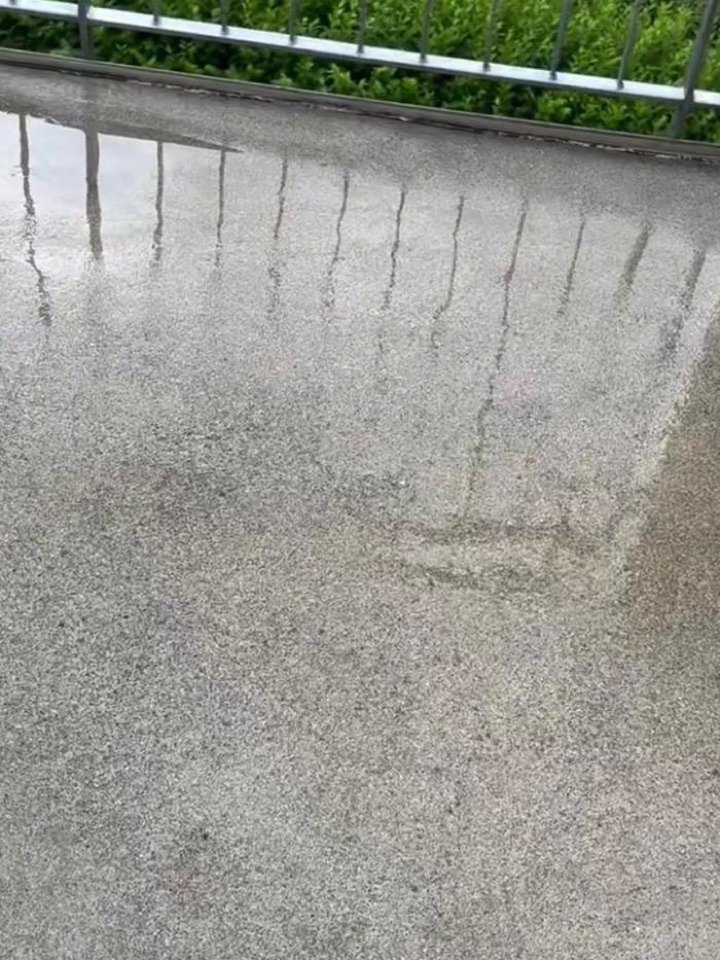 Balkonboden nach der Reinigung
